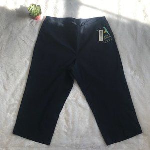Vincente Thinfluence Navy Capri Pant NWT